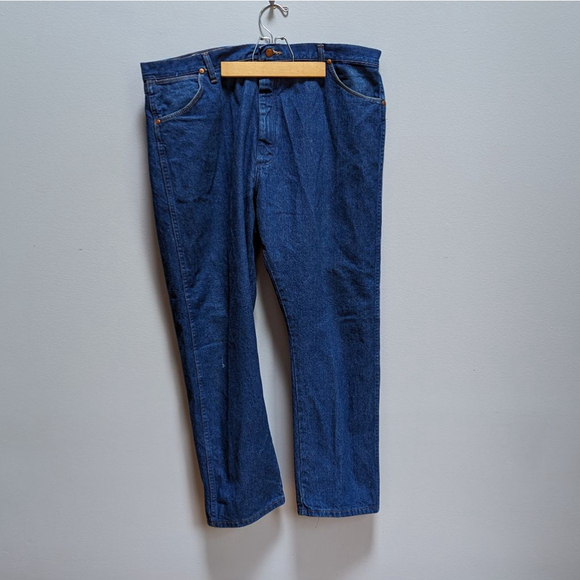 Wrangler Dark Denim Men's Jeans - Picture 12 of 13